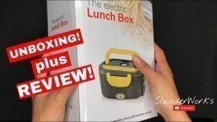 'unboxing DIGGTEK 50W Electric Lunch Box Portable Food Warmer for Car and Home - 12V 24V 110V'