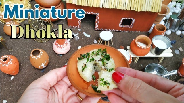 'Miniature Cooking | Dhokla in Miniature clay kitchen items | Dhokla | Miniature Food Stories@Aug2020'