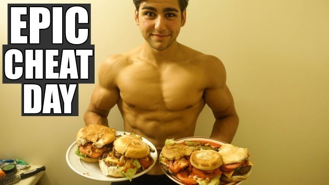 'EPIC Bodybuilding Cheat Day Challenge | Man VS Food'