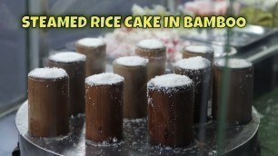 'Kue Putu Bambu | Rice Cake In Bamboo | Indonesian Street Food'