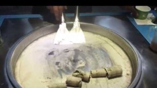 'Malaysia Kuala lumpur Jalan Alor night market - how to make ice cream'