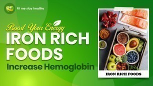 'Iron rich food to Avoid Anemia | Improves Eyesight | increase hemoglobin'