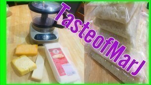 'How to grate 4 types of Cheese Using Food Processor'