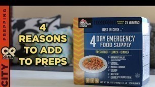 'Why you should add freeze dried food to your preps (mountain house review)'