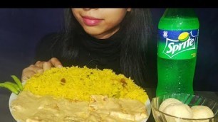 'Eating Panner Butter Masala With Yellow Pulao | Mukbang Indian Food | Food Lover Puja'