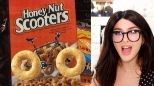 'SSSniperWolf | Funny Knock Off Brand Food My Mom Buys To Save Money video\'s Reverse Version| Let\'s ⏪'