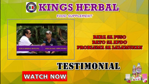 'REH Kings Herbal Food Supplement Testimonial- Bara Sa Puso, Bato Sa Apdo, Problema Sa Lalamunan'