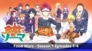 'Reaction to Food Wars | Season 1 | Episodes 1-4'