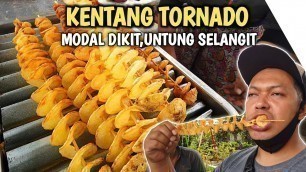 'UNTUNG BANYAK,JUALAN KENTANG TORNADO 2000 - Kuliner Madiun | Indonesian Street Food'