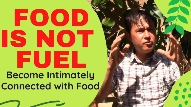 'Food is Not Fuel. How to be Intimately Connected to Your  Food'