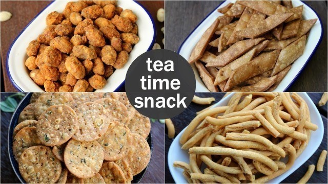 '4 easy tea times snacks recipe | quick evening snacks recipes | light evening snacks'