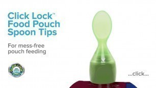 'Munchkin Click Lock Food Pouch Spoon Tips'