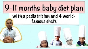 'Baby Diet Plan 9-11 months/शिशु आहार नौ से ग्यारह महीने | Sehat Funde'