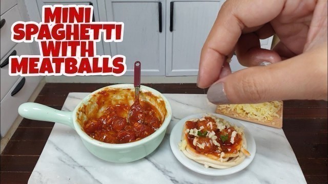 'MINI BUT REAL COOKING TINY FOOD | COOKING MINI FOOD MEATBALL SPAGHETTI|FULLY-FUNCTIONAL KITCHEN|ASMR'