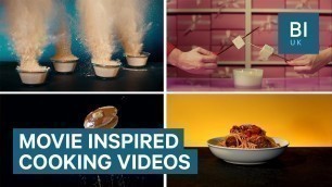 'Food artist makes videos in the styles of Hollywood directors'