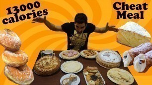 '13000 Calorie Challenge - Cheat Meal - MAN VS FOOD'