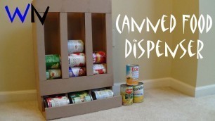 '10 Dollar Canned Food Dispenser | Only a Single 2\'x4\' Sheet of MDF!'