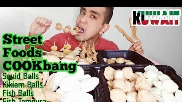 'Street Foods Cookbang | Tusok Tusok Mukbang | Fish Ball, Kikiam Ball, Squid Ball, Fish Tempura'