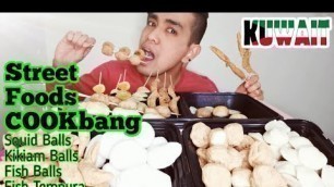 'Street Foods Cookbang | Tusok Tusok Mukbang | Fish Ball, Kikiam Ball, Squid Ball, Fish Tempura'