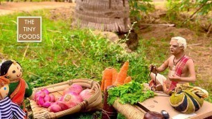 'Buying Vegetables From A Farmer | Special Series 1 | The Puppet Show  | The Tiny Foods'