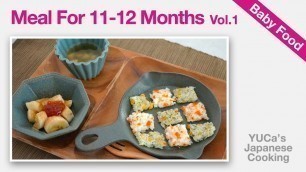 'How To Make Baby Food In Japan (11-12 Months) Vol. 1| Recipe | YUCa\'s Japanese Cooking'