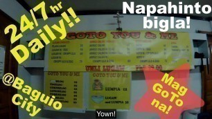 'GOTO sa BAGUIO CITY Food trip #Rider #MurangGoto #baguiovlog'