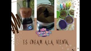'Cara membuat es krim mudah by vienta food processor'
