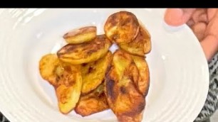 'How to make Fried plantain shallow frying method'