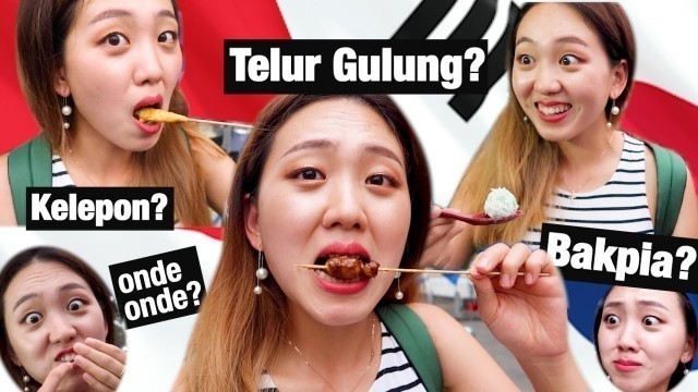 'Korean Tried Indonesian Street Food Part2 || Yogyakarta Vlog