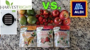 'Harvest Right Freeze Dried vs. Store Bought Freeze Dried// ALDI Simply Nature'