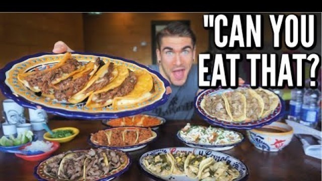 'HUGE MEXICAN STREET TACO CHALLENGE | Authentic Mexican Food |  Man Vs Food'