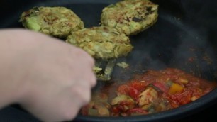 'Free stock footage of food cooking in a frying pan'