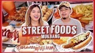 'FILIPINO STREET FOOD MUKBANG! (FRIED SIOMAI, FISH BALL, KIKIAM, etc!) | Philippines'