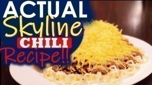 'Skyline Chili Recipe (SECRET INGREDIENTS) | Copycat Skyline | Copycat Recipe'