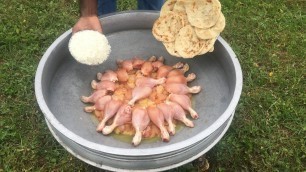 'My Quick Chicken Dish with Rice and Porotta - Drumstick with Rice - Boneless Chicken with Porotta'