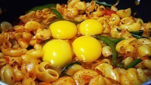 'Pasta Egg Fry  | Egg N Pasta Recipe | Home Food Ideas,'