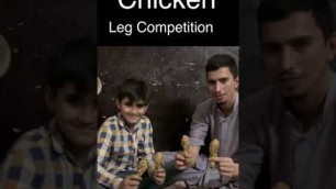 'Funny Chicken Leg Piece Challenge | Food Competition | Man Vs Food | #YTshorts'