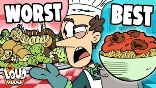 'BEST & GROSSEST Lynn Loud Sr. Food Dishes | The Loud House'