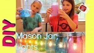 'DIY Mason Jar Lights | Easy Glass Tinting 2 Ingredients | Mason Jar DIY'