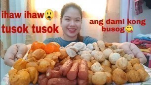 'FILIPINO STREET FOOD MUKBANG | kwek kwek, fish ball, squid ball, kikiam, chicken ball, hotdog,'