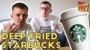 'DEEP FRYING STARBUCKS FOOD | Does it Fry?'