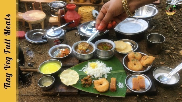 'Miniature Full Meals Recipe | E58 | Veg Thali Recipe | Miniature Cooking'