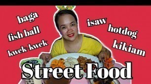 'Vlog#15- STREET FOOD/kikiam,fishball,kwek-kwek,isaw,baga,hotdog | FILIPINO FOOD | JAN DA vlog'