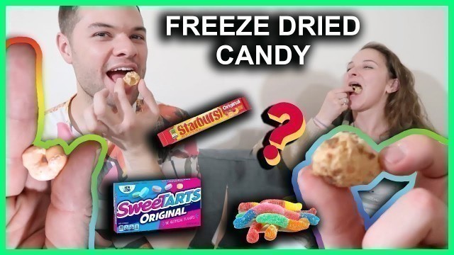 'Eating Freeze Dried Candy PART 2! Starburst, Gummy Worms, SweeTarts and more'