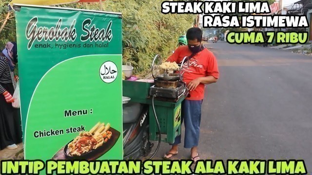 'STEAK CUMA Rp 7000 | STEAK TERMURAH DI DUNIA | INDONESIA STREET FOOD #87'