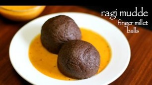 'ragi mudde recipe | ragi ball recipe | finger millet ball | ragi sangati'
