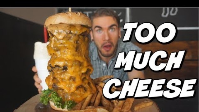 'INSANELY CHEESY BURGER CHALLENGE In Utah! Salt Lake City | Man Vs Food'