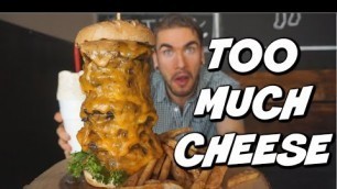 'INSANELY CHEESY BURGER CHALLENGE In Utah! Salt Lake City | Man Vs Food'