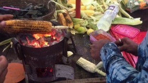 'STREET FOOD | Bhutta | Corn | मक्याचं कणीस | भुट्टा | Mumbai Street food | Mumbai Rains'