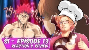 'Food Wars - EGGCITING | REACTION & REVIEW - Episode 13'